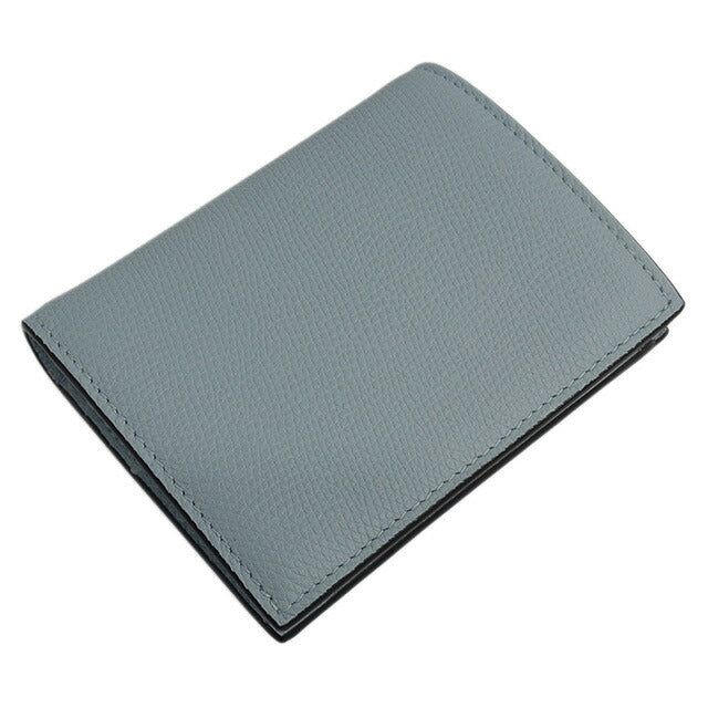 ヴァレンティノ VALENTINO 5W2P0R39 SNP ZJ4 Vロゴ シグネチャー スモール ウォレット 二つ折り財布 ミニ財布 ポーセリンブルー レディース BWVA00057L