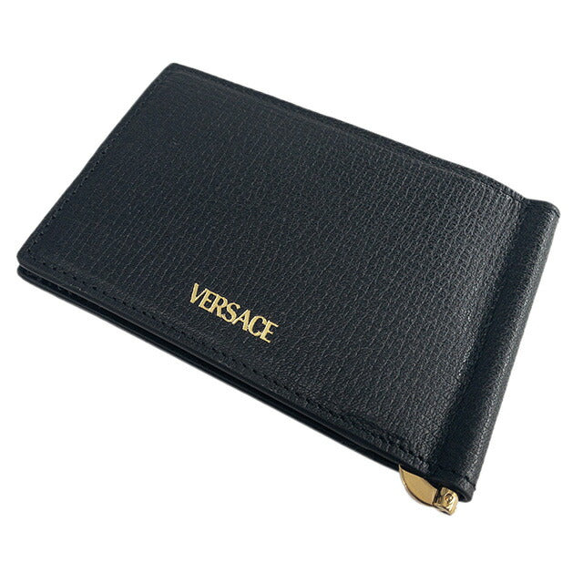 ヴェルサーチ VERSACE DPU5978 1A10544 1B00V メドゥーサ ビギー マネークリップ付 二つ折り財布(小銭入れ無し) ブラック メンズ ヴェルサーチェ BWVE00005M