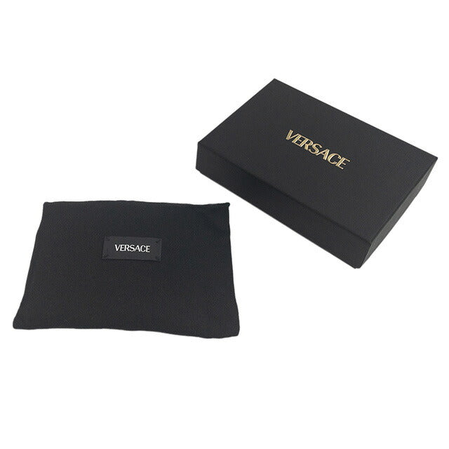 ヴェルサーチ VERSACE DPU5978 1A10544 1B00V メドゥーサ ビギー マネークリップ付 二つ折り財布(小銭入れ無し) ブラック メンズ ヴェルサーチェ BWVE00005M