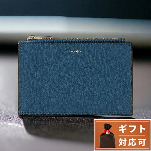 ヴァレクストラ VALEXTRA V2A09 028 BD / SGNL0009028LOCCP99 BD フラグメントケース カードケース コインケース デニムブルー メンズ レディース BWVX00001M