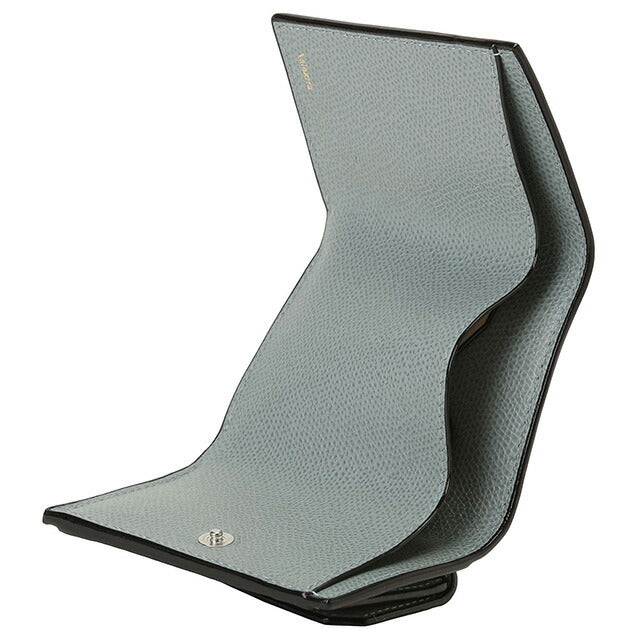 ヴァレクストラ VALEXTRA V8L26 028 BP / SGNL0026028LRLWF99 BP 三つ折り財布 ミニ財布 コンパクトウォレット パウダーブルー BWVX00018L