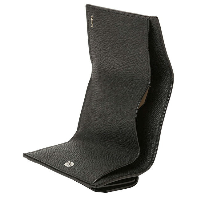 ヴァレクストラ VALEXTRA V8L26 028 NN / SGNL0026028LRLWF99 NN 三つ折り財布 ミニ財布 コンパクトウォレット ブラック メンズ レディース BWVX00020L