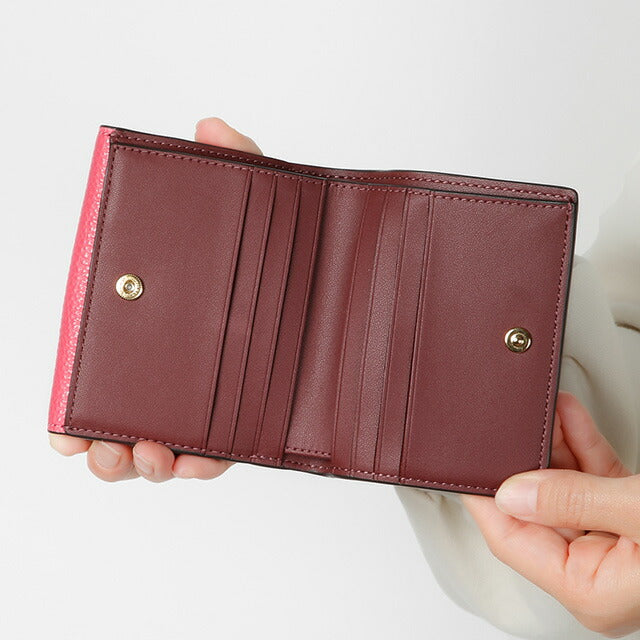 コーチ 二つ折り財布 レディース ブランド COACH レザー C4089 IMSPV 1 チョーク/ピンク C4089-IMSPV-1
