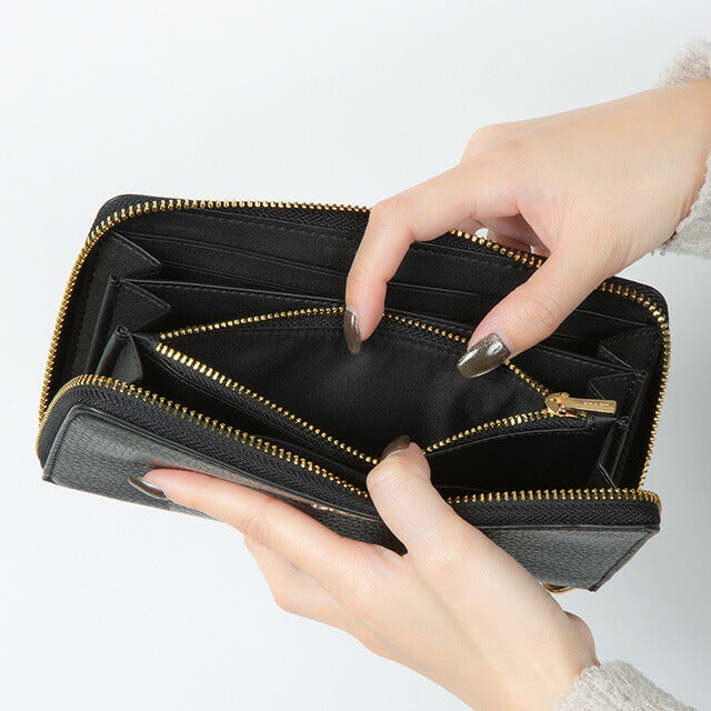 コーチ 長財布 レディース ブランド COACH レザー C4451 IMBLK 1 ブラック C4451-IMBLK-1