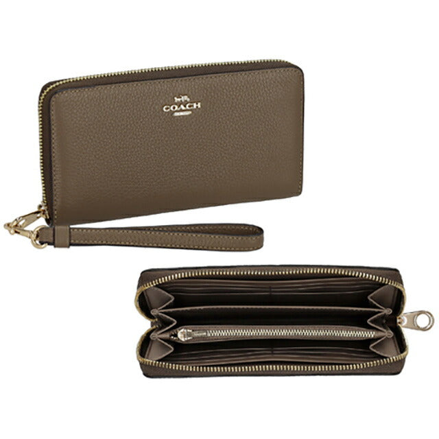コーチ 長財布 レディース ブランド COACH C4451 ブラウン C4451-IMV2R-1