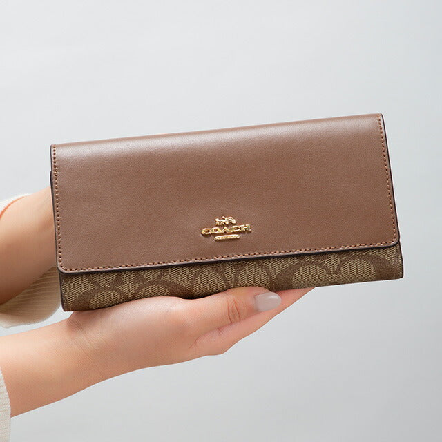 コーチ 長財布 レディース ブランド COACH C5966 IME74 1 ブラウン C5966-IME74-1