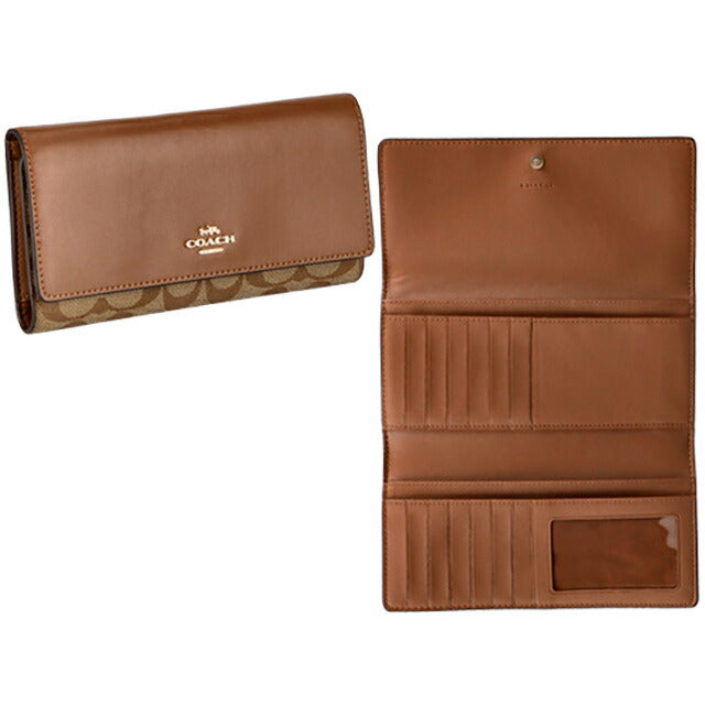 コーチ 長財布 レディース ブランド COACH C5966 IME74 1 ブラウン C5966-IME74-1