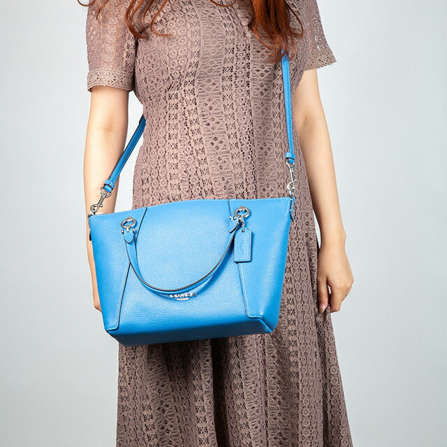 コーチ ハンドバッグ レディース ブランド COACH レザー C6229 SVSUQ 1 ブルー C6229-SVSUQ-1