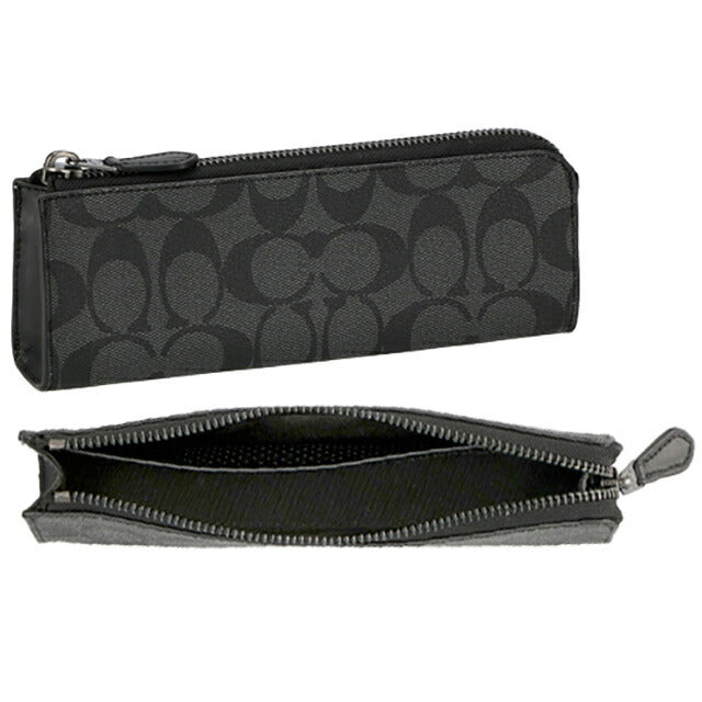 コーチ ペンケース メンズ レディース ブランド COACH C6986 QBO4G 1 ブラック系 C6986-QBO4G-1