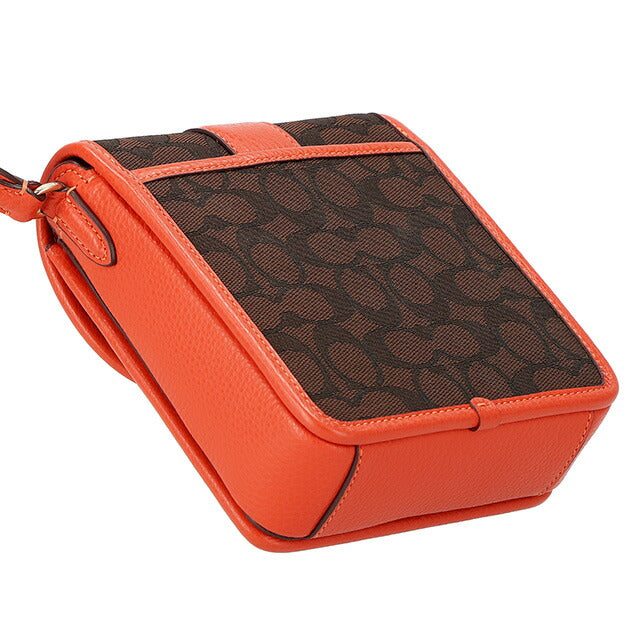 コーチ ショルダーバッグ メンズ レディース ブランド COACH シグネチャー C8321 IMUQ2 1 ブラウン/オレンジ系 C8321-IMUQ2-1