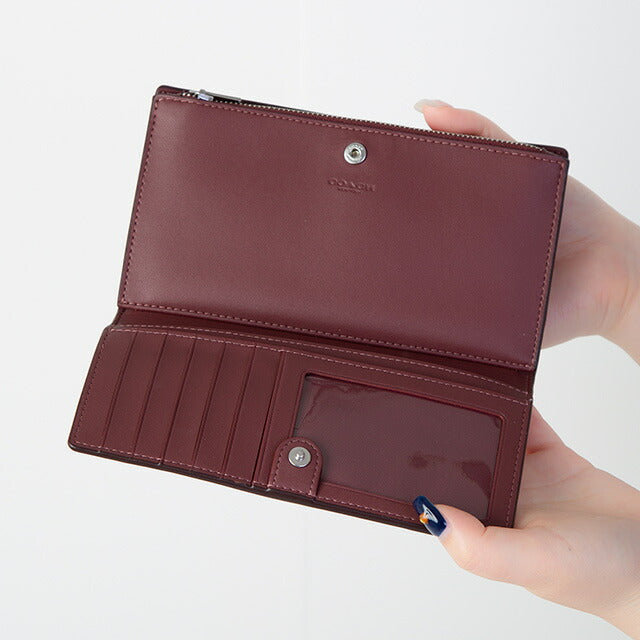 コーチ 長財布 メンズ レディース ブランド COACH C8329 SVC0X 1 ブライトバイオレット ピンク C8329-SVC0X-1