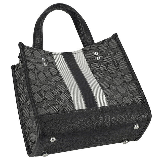 コーチ ハンドバッグ レディース ブランド COACH シグネチャー C8417 SVRT6 1 ブラックスモーク/ブラック C8417-SVRT6-1