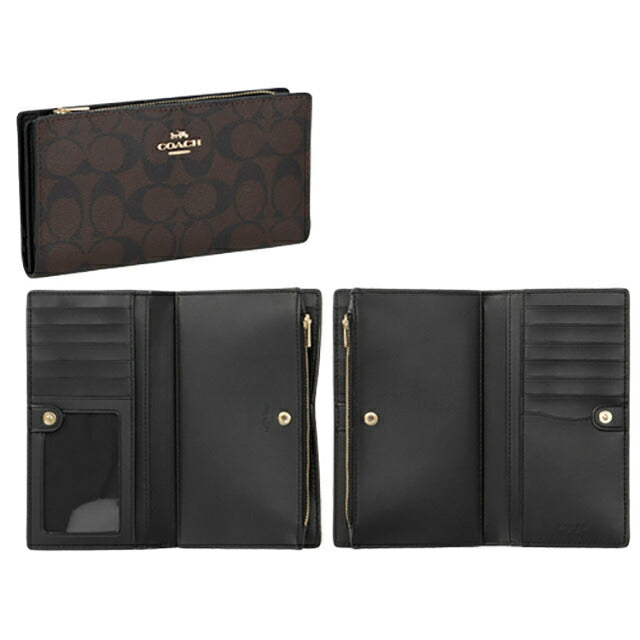 コーチ 長財布 メンズ レディース ブランド COACH C8714 IMAA8 1 ブラウン C8714-IMAA8-1