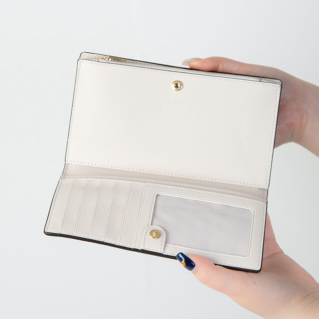 コーチ 長財布 メンズ レディース ブランド COACH シグネチャー C8714 IMDQC 1 ライトベージュ C8714-IMDQC-1