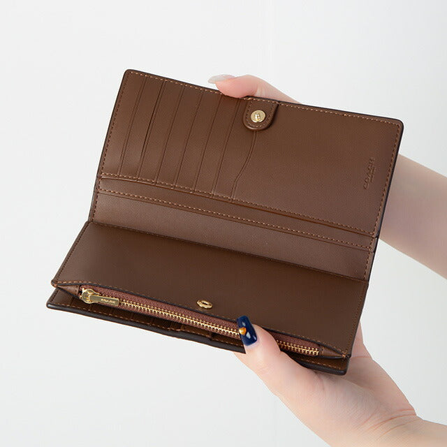 コーチ 長財布 メンズ レディース ブランド COACH シグネチャー C8714 IME74 1 ベージュ C8714-IME74-1