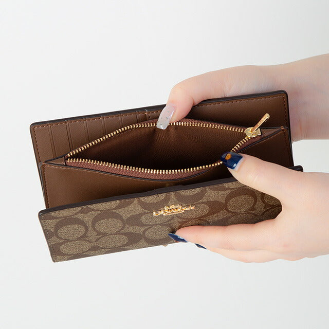コーチ 長財布 メンズ レディース ブランド COACH シグネチャー C8714 IME74 1 ベージュ C8714-IME74-1