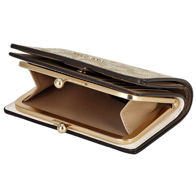コーチ 二つ折り財布 レディース ブランド COACH シグネチャー C8724 IMDQC 1 ライトカーキ/チョーク C8724-IMDQC-1