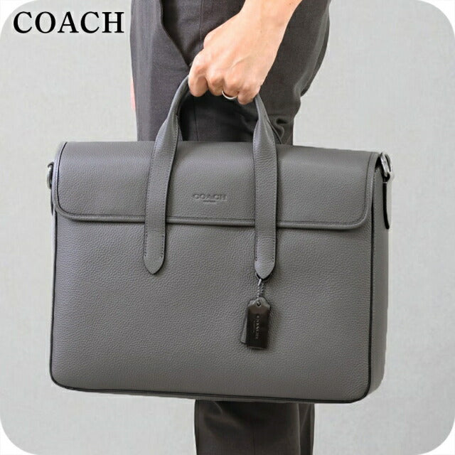 コーチ ブリーフケース メンズ ブランド COACH C9875 チャコール C9875-QBCHR-1