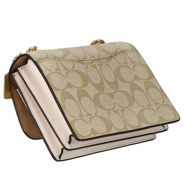 コーチ ショルダーバッグ レディース ブランド COACH シグネチャー C9946 IMDQC 1 ライトカーキ/チョーク C9946-IMDQC-1
