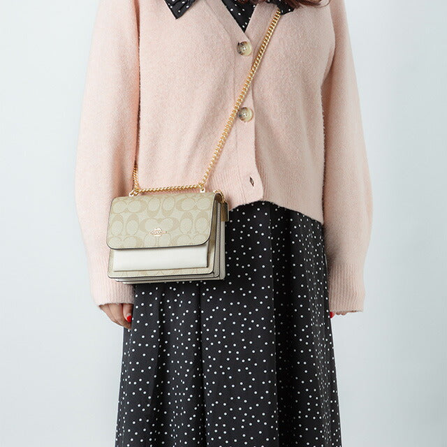 コーチ ショルダーバッグ レディース ブランド COACH シグネチャー C9946 IMDQC 1 ライトカーキ/チョーク C9946-IMDQC-1