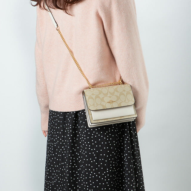 コーチ ショルダーバッグ レディース ブランド COACH シグネチャー C9946 IMDQC 1 ライトカーキ/チョーク C9946-IMDQC-1