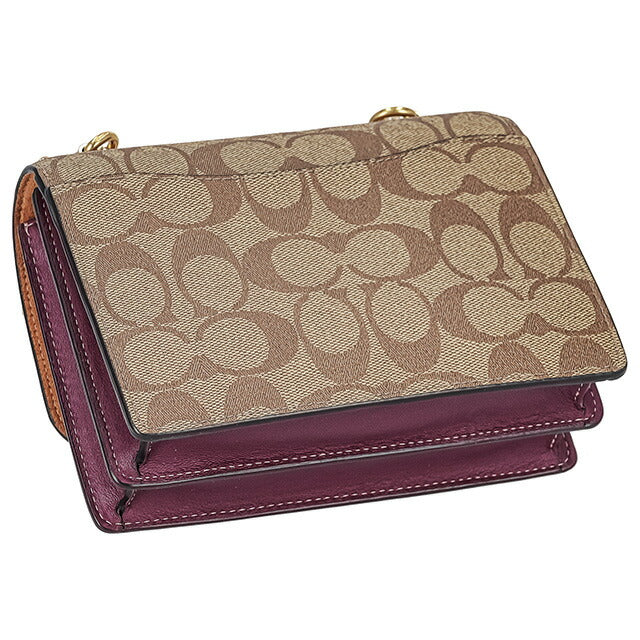 コーチ ショルダーバッグ レディース ブランド COACH シグネチャー C9946 IMRSF 1 カーキ/ディープベリー C9946-IMRSF-1