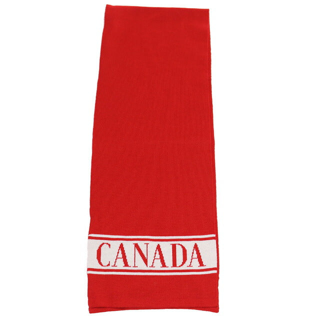 カナダグース マフラー キッズ ブランド CANADA GOOSE KIDS MERINO LOGO SCARF イタリア 6955K RED レッド系 小物 CAG6955K011