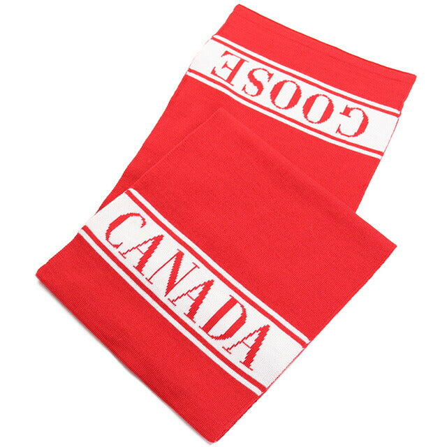 カナダグース マフラー キッズ ブランド CANADA GOOSE KIDS MERINO LOGO SCARF イタリア 6955K RED レッド系 小物 CAG6955K011
