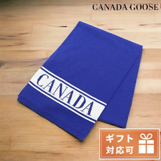 カナダグース マフラー ベビー ウール 100% イタリア 6955K BLUE ブルー系 小物 CAG6955K021