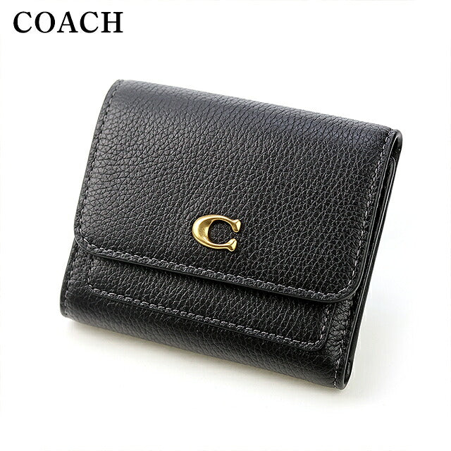 コーチ 二つ折り財布 二折財布 コンパクト レディース ブランド COACH CAO13 B4 BK ブラック CAO13-B4-BK