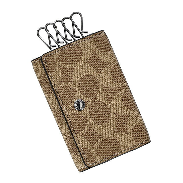 コーチ キーケース メンズ ブランド COACH CAR00 ブラウン CAR00-QBTN2-1