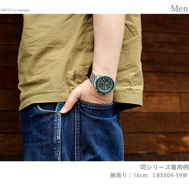 Citizen Promaster Eco-Drive太阳能无线电幻灯片计时CB5001-57E公民观看品牌男士CB5001-57E