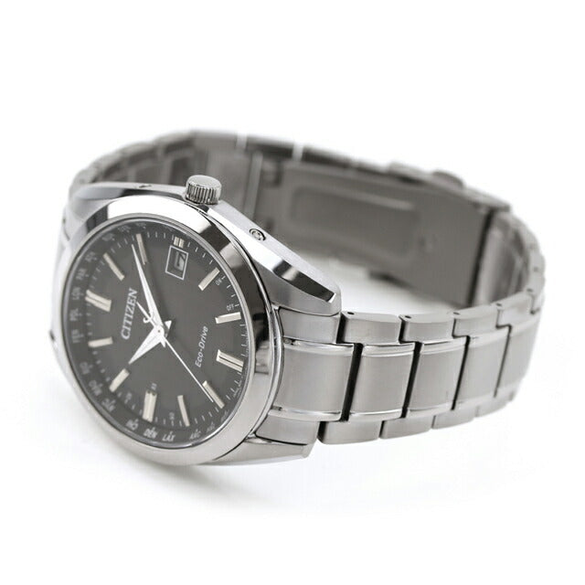 Citizen Collection Direct Flight Plemogenated Eco-Drive无线电观看品牌钛无线电太阳能公民集合CB0261-53E模拟CB0261-53E