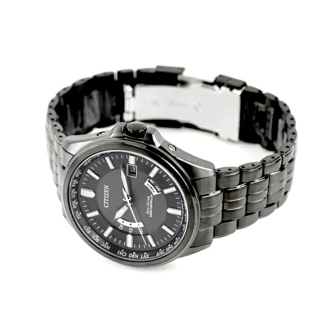 Citizen Collection Direct Flight Plemogenated Eco-Drive无线电观看品牌广播太阳能公民收藏CB0294-54E模拟黑色CB0294-54E