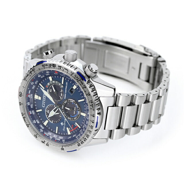 Citizen Promaster Eco-Drive Solar Radio Air Slide Rule Chronograph CB5000-50L CITIZEN Watch Brand Men&
