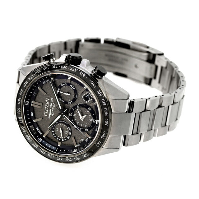 公民ATESSA双直飞飞行光生态驱动GPS卫星广播电台观看品牌男士钛计时太阳能CC4058-67X CC4058-67X