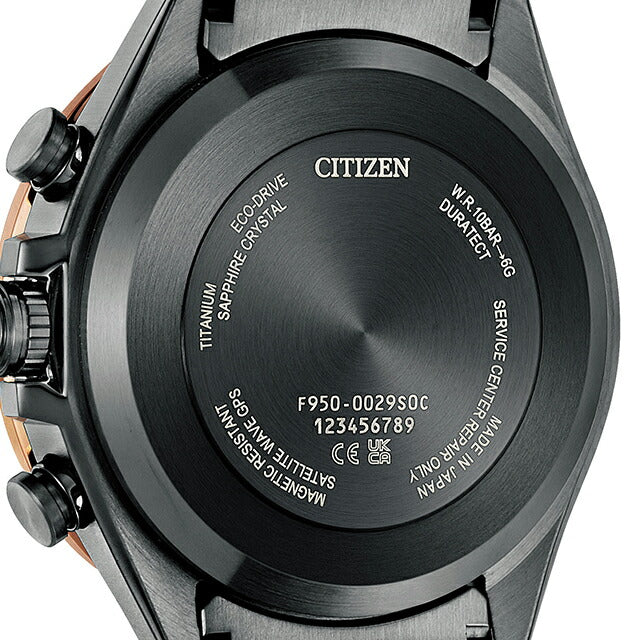 公民Atessa actline黑色钛系列光生态驱动GPS卫星广播电台观看品牌男士钛钛太阳能CC4074-61W CC4074-61W