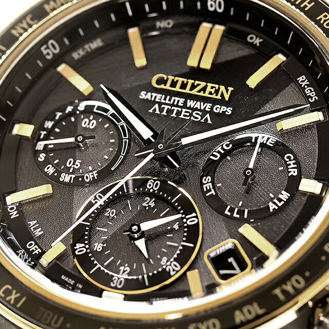 CC4078-51E | シチズン アテッサ LIGHT in BLACK Eco-Drive 50th Anniversary Edition ダブルダイレクトフライト ACT Line エコドライブGPS衛星電波