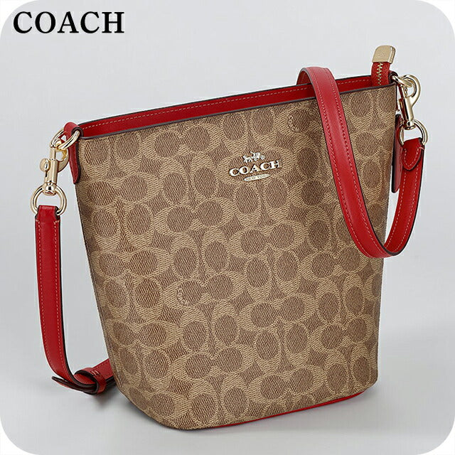 0415-016 コーチ COACH シグネチャー ハンドバッグ ベージュ/レッド 楽天市場】【バッグ】COACH コーチ シグネチャー ハンドバッグ 2WAY