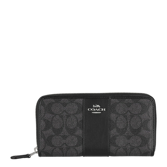 コーチ 長財布 メンズ ブランド COACH CCQ07 SVO1U ブラック ウォレット 高級 おしゃれ プレゼント 実用的