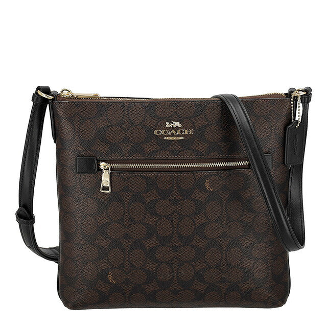 コーチ ショルダーバッグ レディース ブランド COACH CCQ27 IMXAQ ダークブラウン/ブラック 斜めがけ 高級 おしゃれ プレゼント 女性 実用的 かわいい