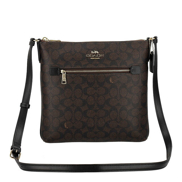 コーチ ショルダーバッグ レディース ブランド COACH CCQ27 IMXAQ ダークブラウン/ブラック 斜めがけ 高級 おしゃれ プレゼント 女性 実用的 かわいい