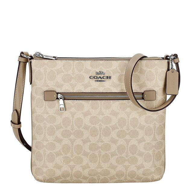 コーチ ショルダーバッグ レディース ブランド COACH CCQ27 SVPWH ライトベージュ 斜めがけ 高級 おしゃれ プレゼント 女性 実用的 かわいい