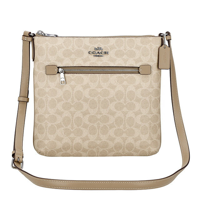 コーチ ショルダーバッグ レディース ブランド COACH CCQ27 SVPWH ライトベージュ 斜めがけ 高級 おしゃれ プレゼント 女性 実用的 かわいい