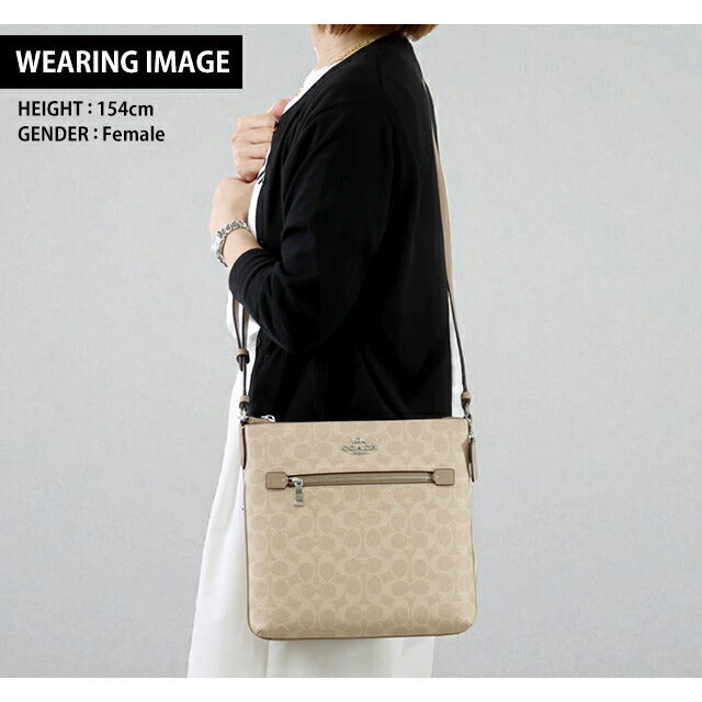 コーチ ショルダーバッグ レディース ブランド COACH CCQ27 SVPWH ライトベージュ 斜めがけ 高級 おしゃれ プレゼント 女性 実用的 かわいい