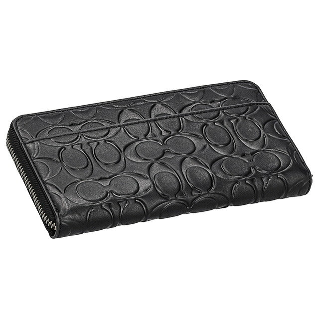 コーチ 長財布 メンズ レディース ブランド COACH シグネチャー CE551 QB BK 1 ブラック CE551-QB-BK-1
