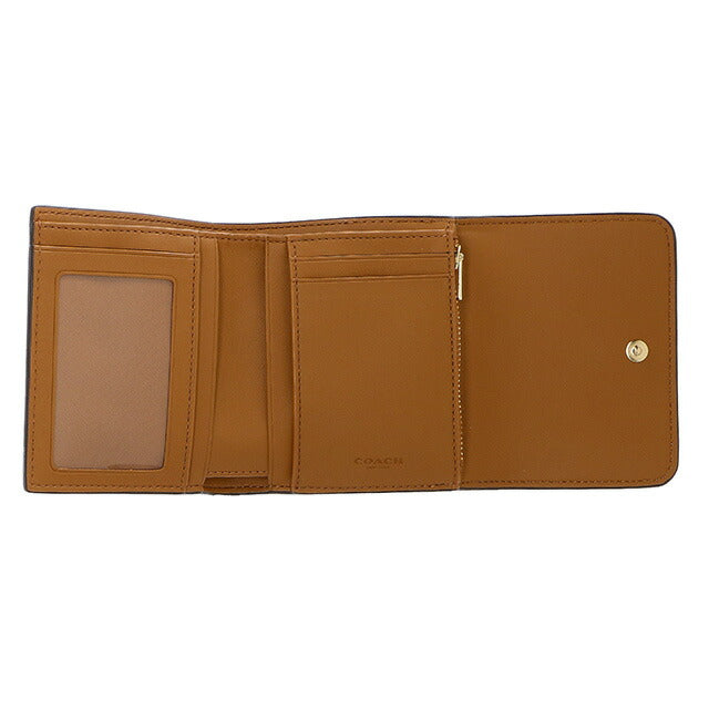 コーチ 三つ折り財布 レディース ブランド COACH CE930 アイボリー/カーキ CE930-IMV1X-1