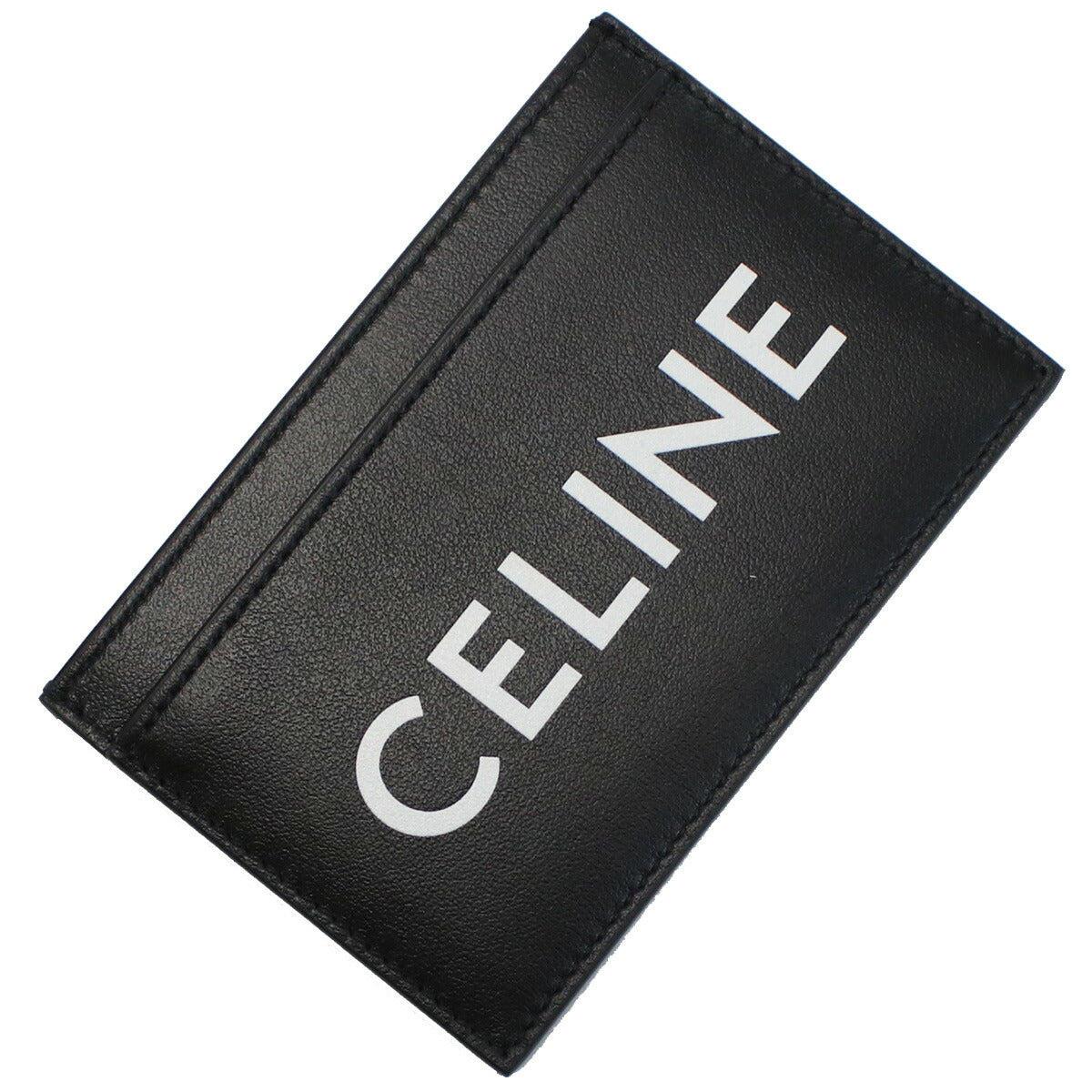 セリーヌ カードケース メンズ レザー 10B70 BLACK ブラック 財布 CEL10B70031