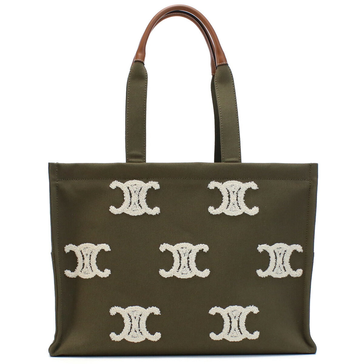 セリーヌ トートバッグ レディース キャンバス カーフ イタリア 19676 KHAKI カーキ バッグ CEL19676011