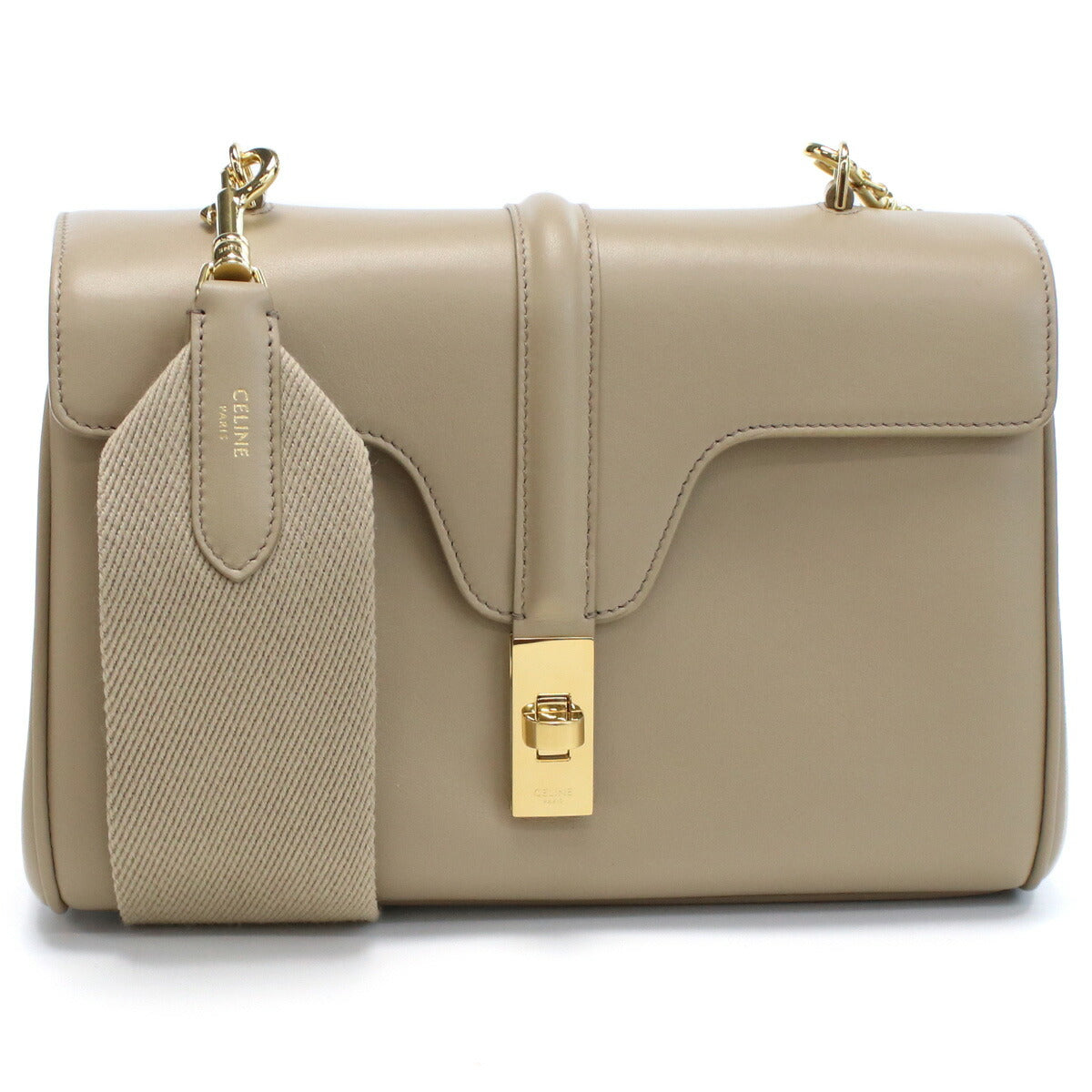 セリーヌ ショルダー レディース カーフスキン イタリア 19685 SAFARI ベージュ系 バッグ CEL19685011